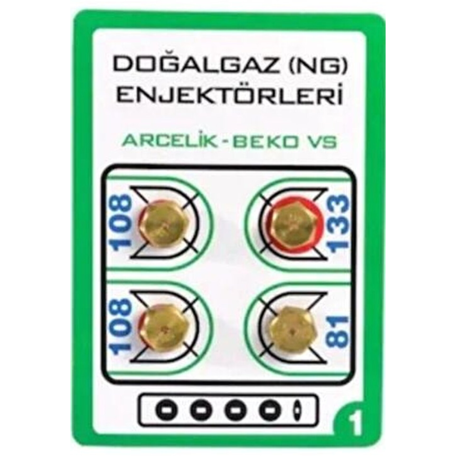 DOĞALGAZ ENJEKTÖRÜ ARÇELİK 1 NUMARA